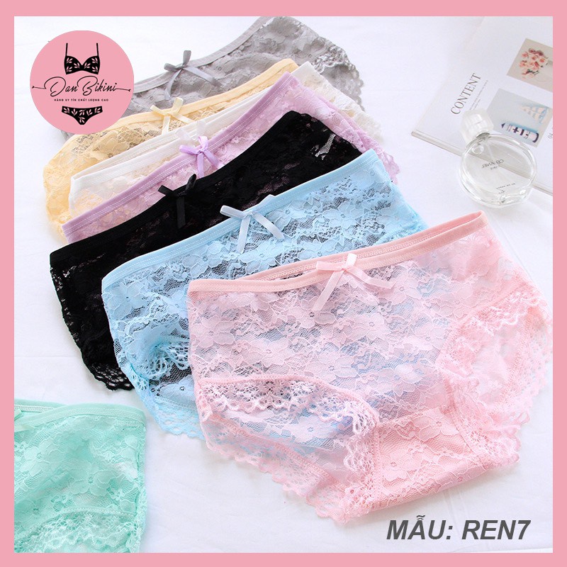Quần Lót Ren Nữ Sexy Quyến Rũ thiết kế hoa phối tầng điệu đà mã 0172