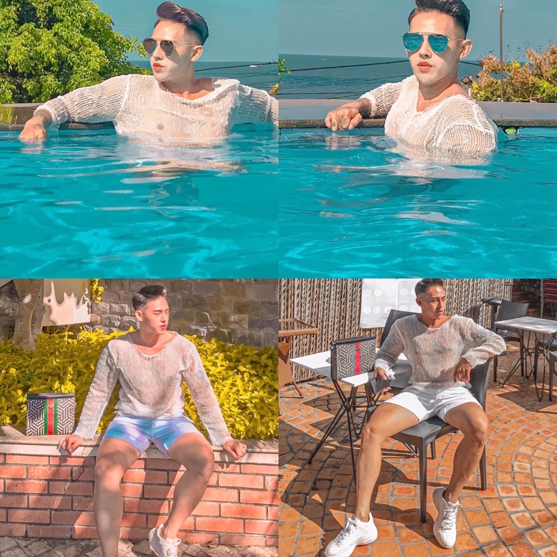 Áo lưới nam đi biển | BigBuy360 - bigbuy360.vn