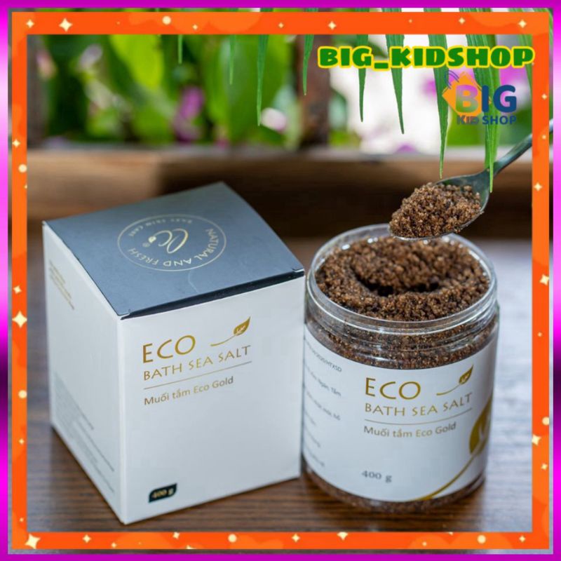 COMBO 2 MUỐI TẮM THẢO DƯỢC GOLD ECO 400G -Muối tắm sinh dược Eco gold-LÀM SẠCH, KHÁNG KHUẨN, GIẢM MẨN NGỨA, RÔM SẢY, MỤN