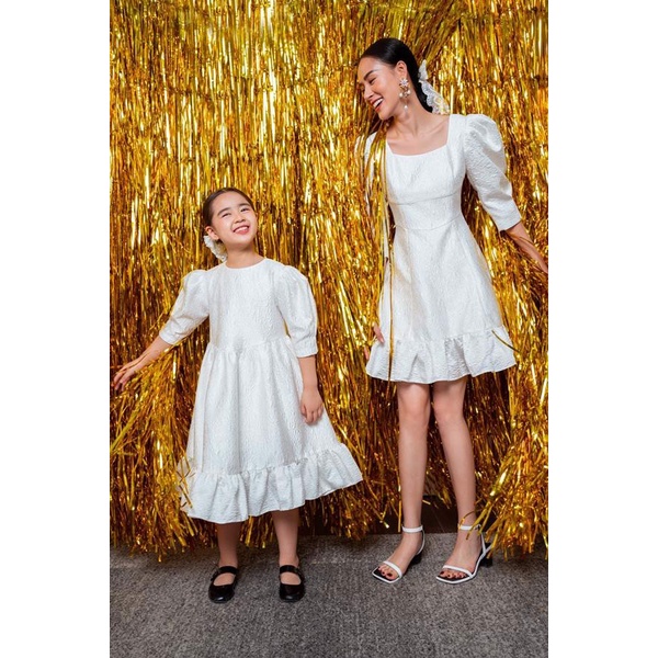 Đầm Nơ Trắng Bé Gái Jookyli MSP48G0562