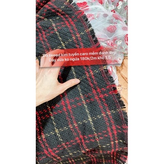 Dạ tweed kẻ cao cấp 180k/2m khổ 1,5m