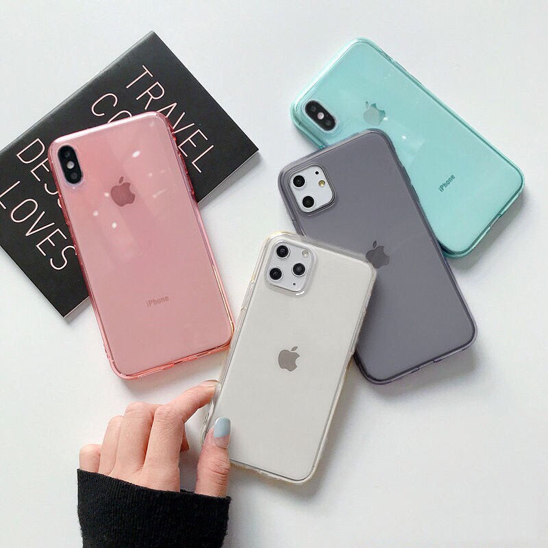 Ốp iphone - Ốp Lưng Pastel Trong Suốt Cao Cấp | BigBuy360 - bigbuy360.vn