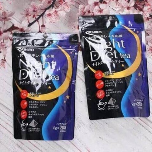 Trà giảm cân Night Diet Tea Orihiro 20 gói/túi hỗ trợ giảm cân