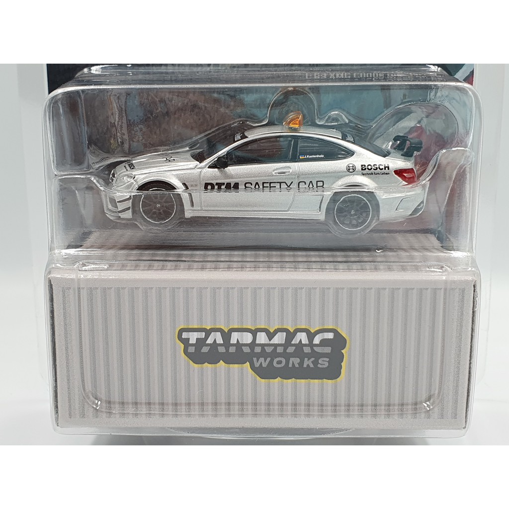 Xe Mô Hình Mercedes-Benz C63 AMG Coupe Black Series Tỉ lệ 1:64 Hãng sản xuất Tarmac Works (Bạc)