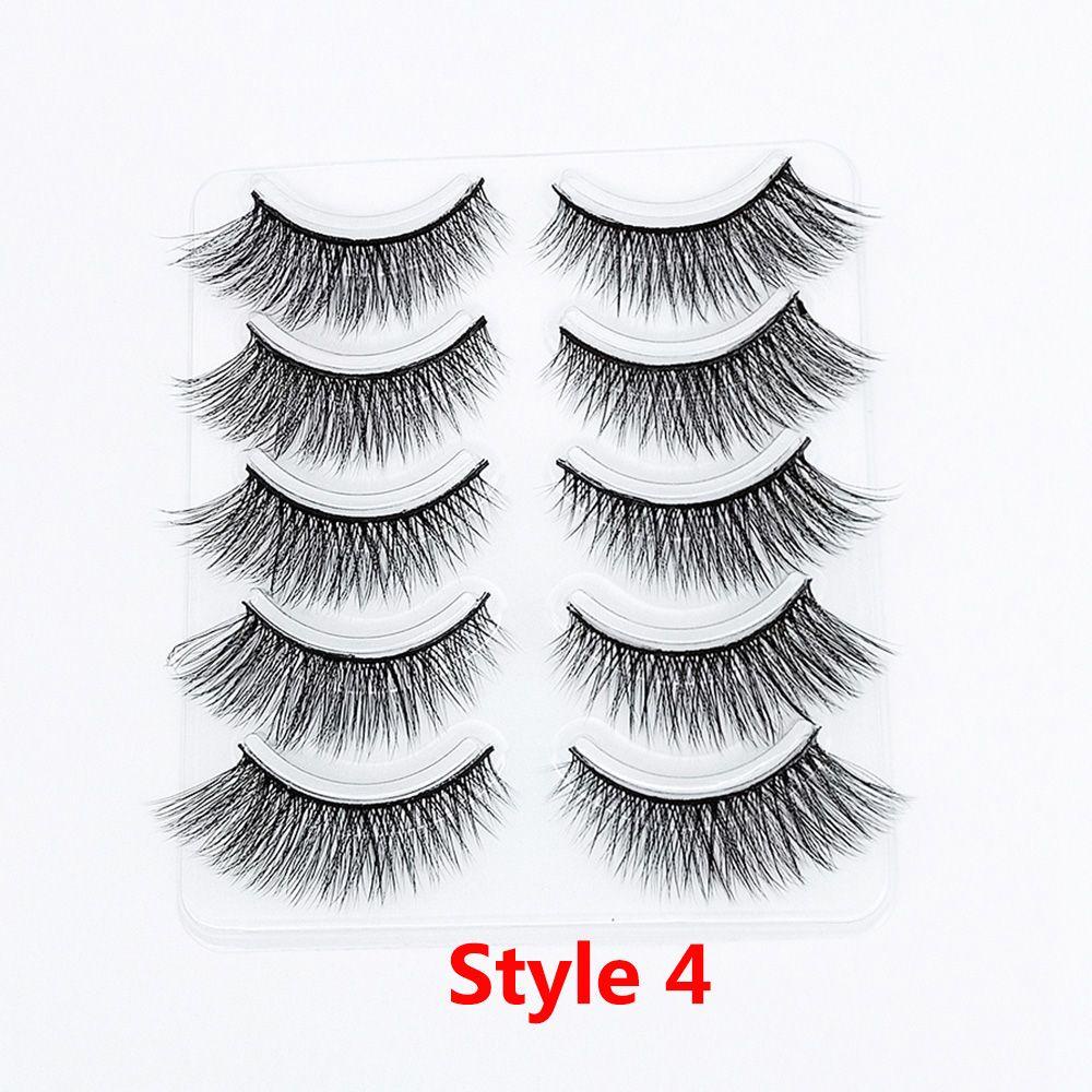 Bộ 5 Cặp Lông Mi Giả Siêu Mềm Mịn 5D Dành Cho Nữ