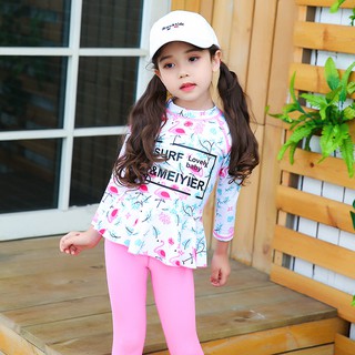 Đồ bơi bé gái tay dài chống nắng