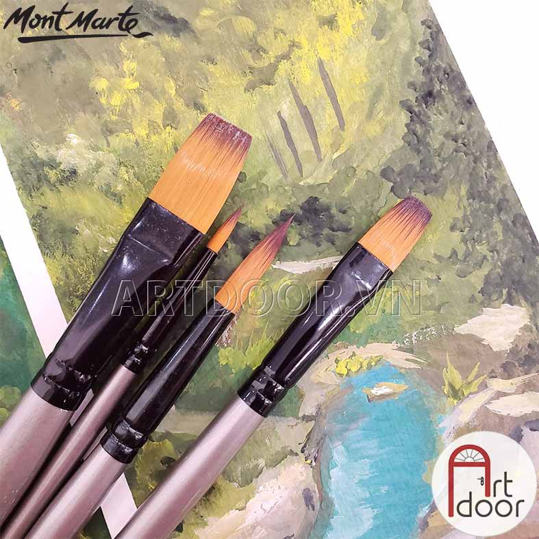 [ARTDOOR] Bộ cọ vẽ Acrylic MONT MARTE Gallery 4 cây (HS0014)