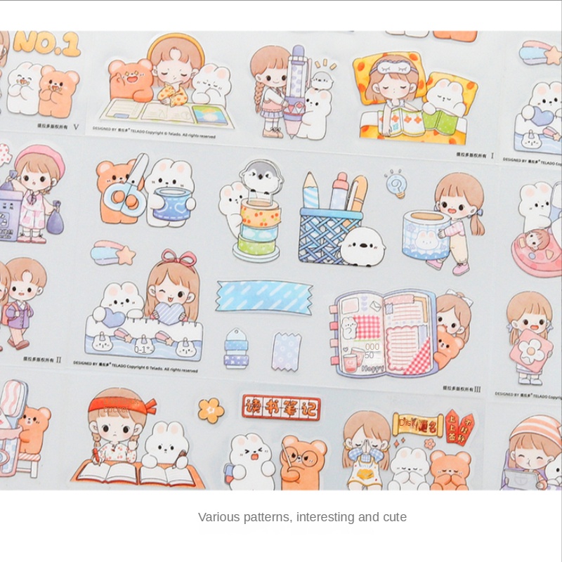 Hình dán stickers bằng PET chống thấm nước dùng trang trí điện thoại