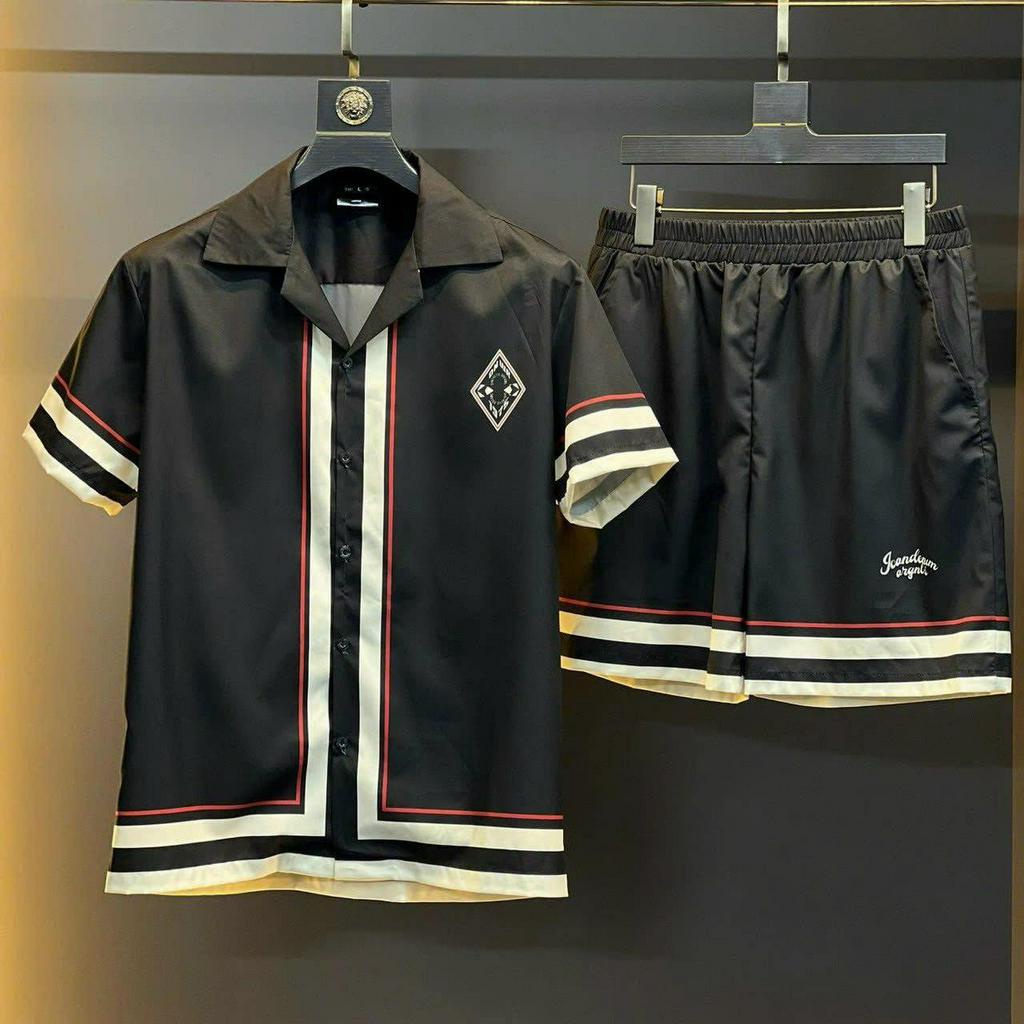 Bộ Pijama Cộc Tay Chất Lụa Cực Mát Phù Hợp Cả Nam Và Nữ