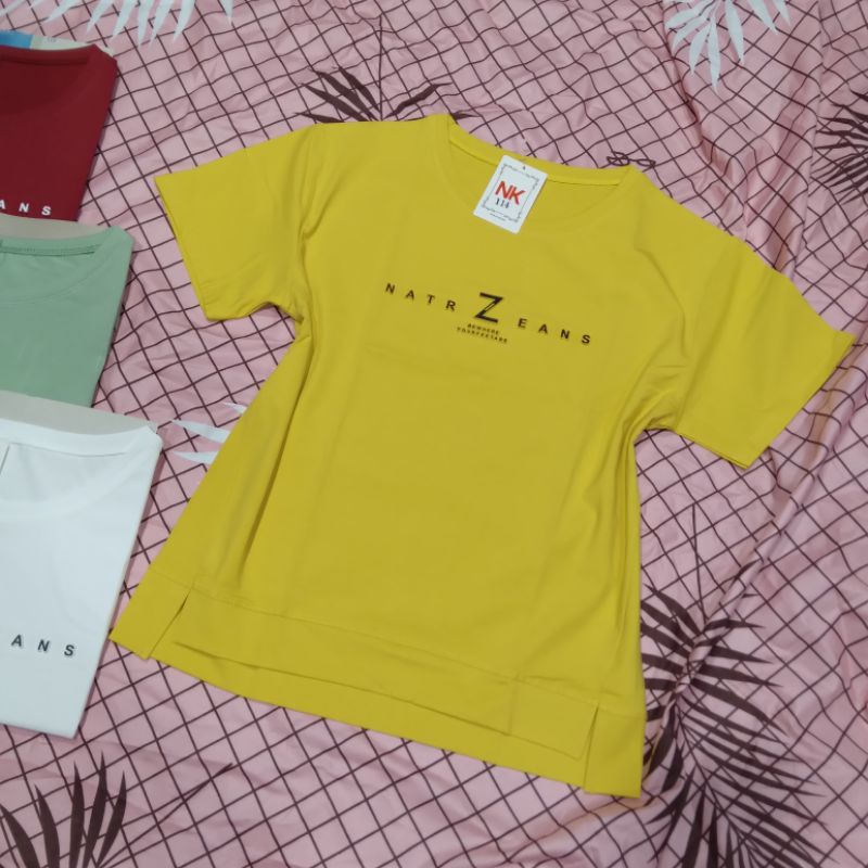 Áo thun nữ cổ tròn chất vải cotton 100%thoáng mát thoải mái thời trang (Size 47-65kg)
