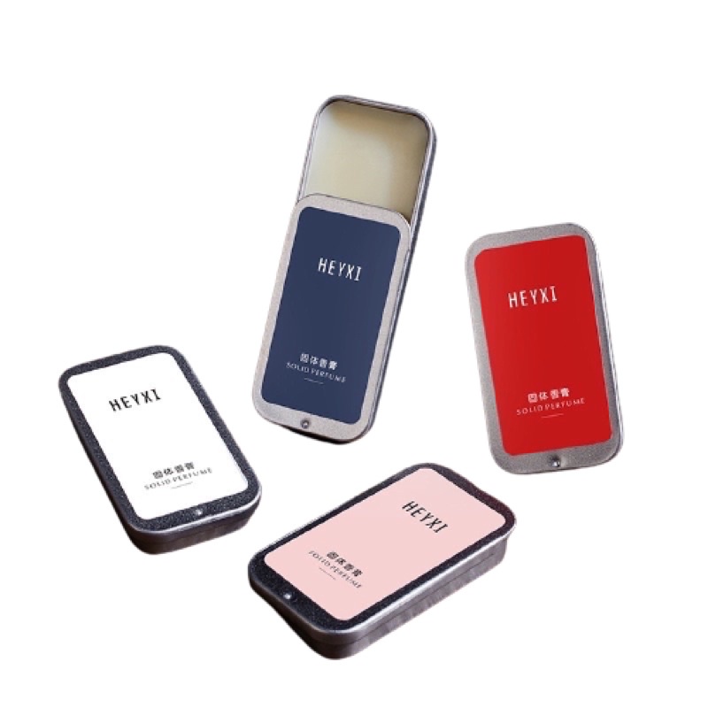 Nước hoa khô dạng sáp HEYXI set nước hoa mini bỏ túi 4 mùi hương ngọt ngào tươi mát UNISEX nhỏ gọn tiện dụng Lylya Store