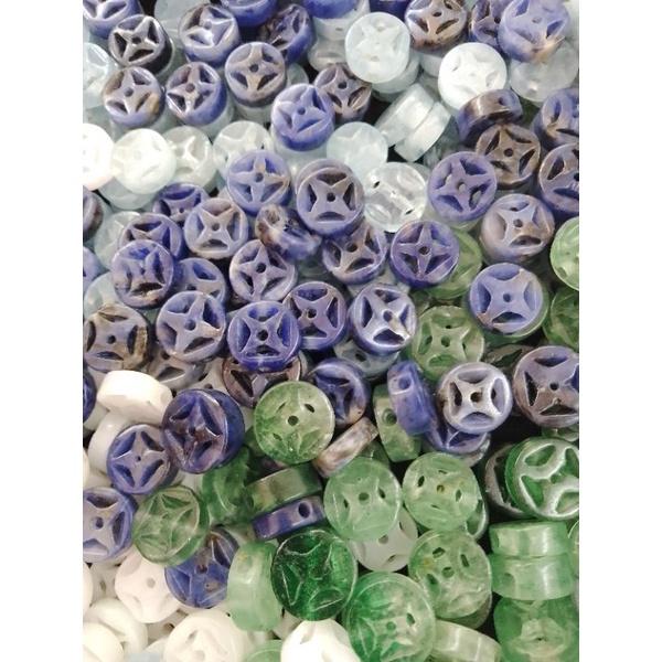 Đồng điếu đá thanh tẩy năng lượng kích hoạt tài lộc có nhiều màu lựa chọn