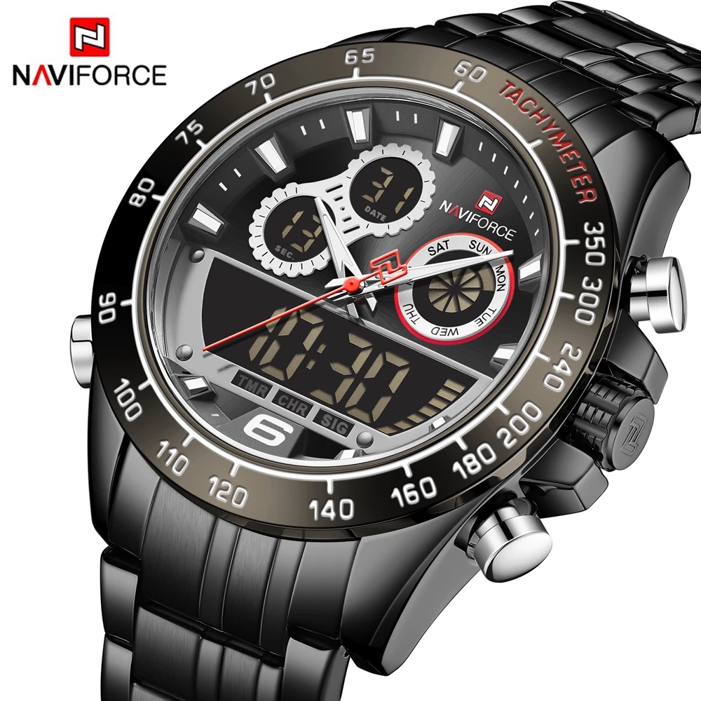 Đồng Hồ Quartz NAVIFORCE Dây Đeo Thép Không Gỉ 9188