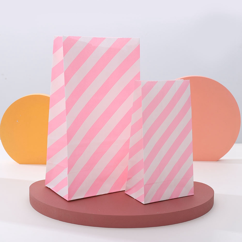 Set 10 Túi Giấy Đựng Bánh Kẹo / Món Tráng Miệng Họa Tiết Mặt Trăng Nhiều Màu Sắc