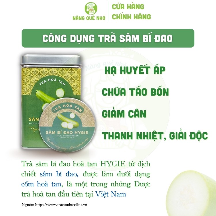 Trà Sâm Bí Đao Hòa Tan HYGIE Thanh Nhiệt Giải Khát Mát Gan Giảm Cân Tinyvillage