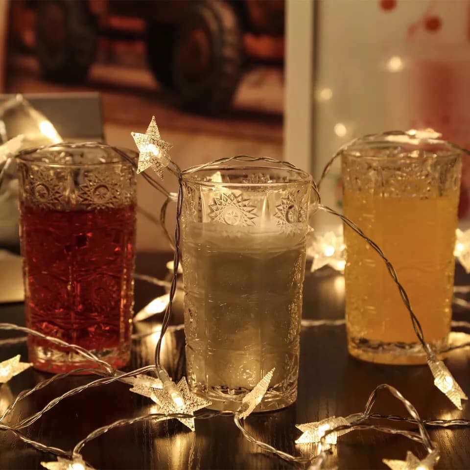 Dây đèn nháy led trang trí hình ngôi sao 3m/ 6m usb, 3m cắm điện đủ màu | BigBuy360 - bigbuy360.vn