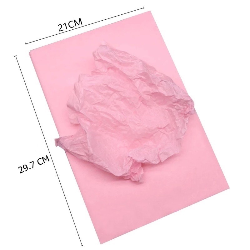 Set 100 Tờ Giấy Gói Quà / Áo Sơ Mi / Giày Dép Handmade DIY Nhiều Màu Sắc