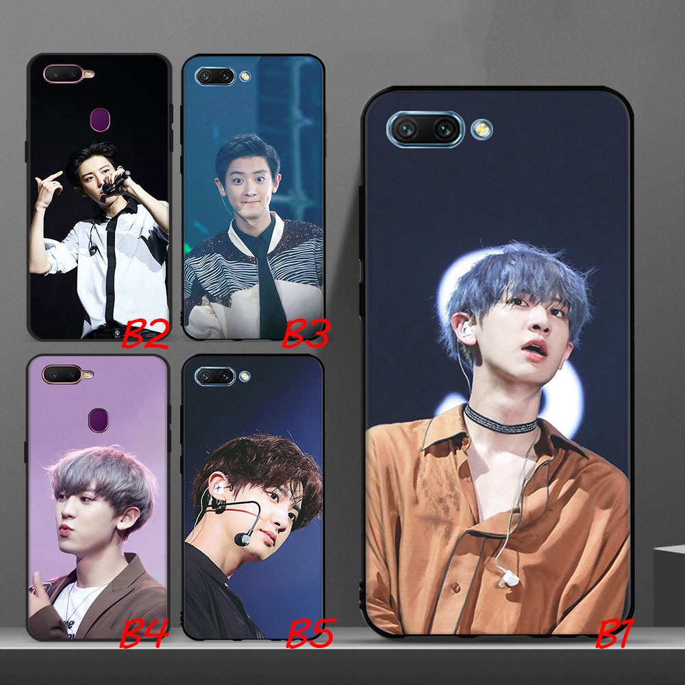 Ốp điện thoại mềm viền đen hình EXO ChanYeol cho OPPO F11 Pro F17 Pro F19 Pro Plus R9 R9S