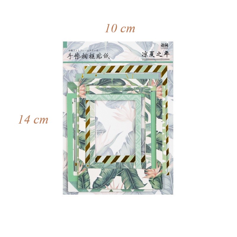 Sticker dán sổ vintage cute hình khung ảnh HD153-K62 trang trí làm khung ảnh, làm nền, DIY, trang trí sổ tay, handmade