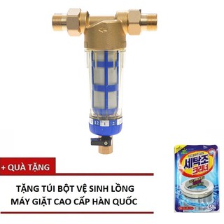 Bộ lọc nước sinh hoạt đầu nguồn LN02-16 - Lõi lọc vĩnh cửu + Tặng Túi bột tẩy vệ sinh lồng máy giặt Hàn Quốc
