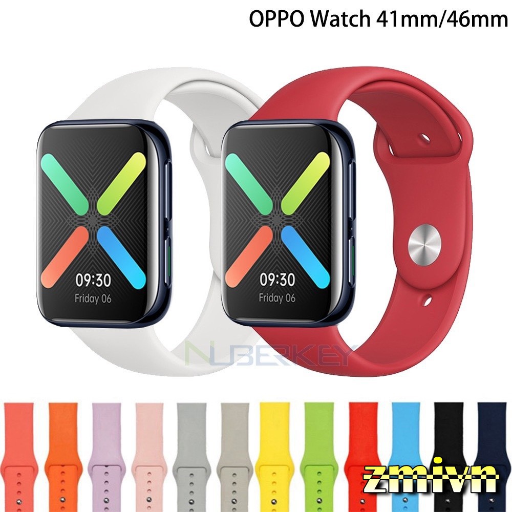 Dây đeo silicone thay thế cho đồng hồ thông minh Oppo Watch 41mm / 46mm