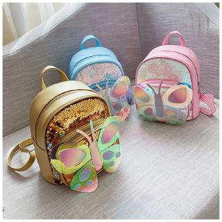 Ba Lô Hình Bướm Lấp Lánh Cho Bé