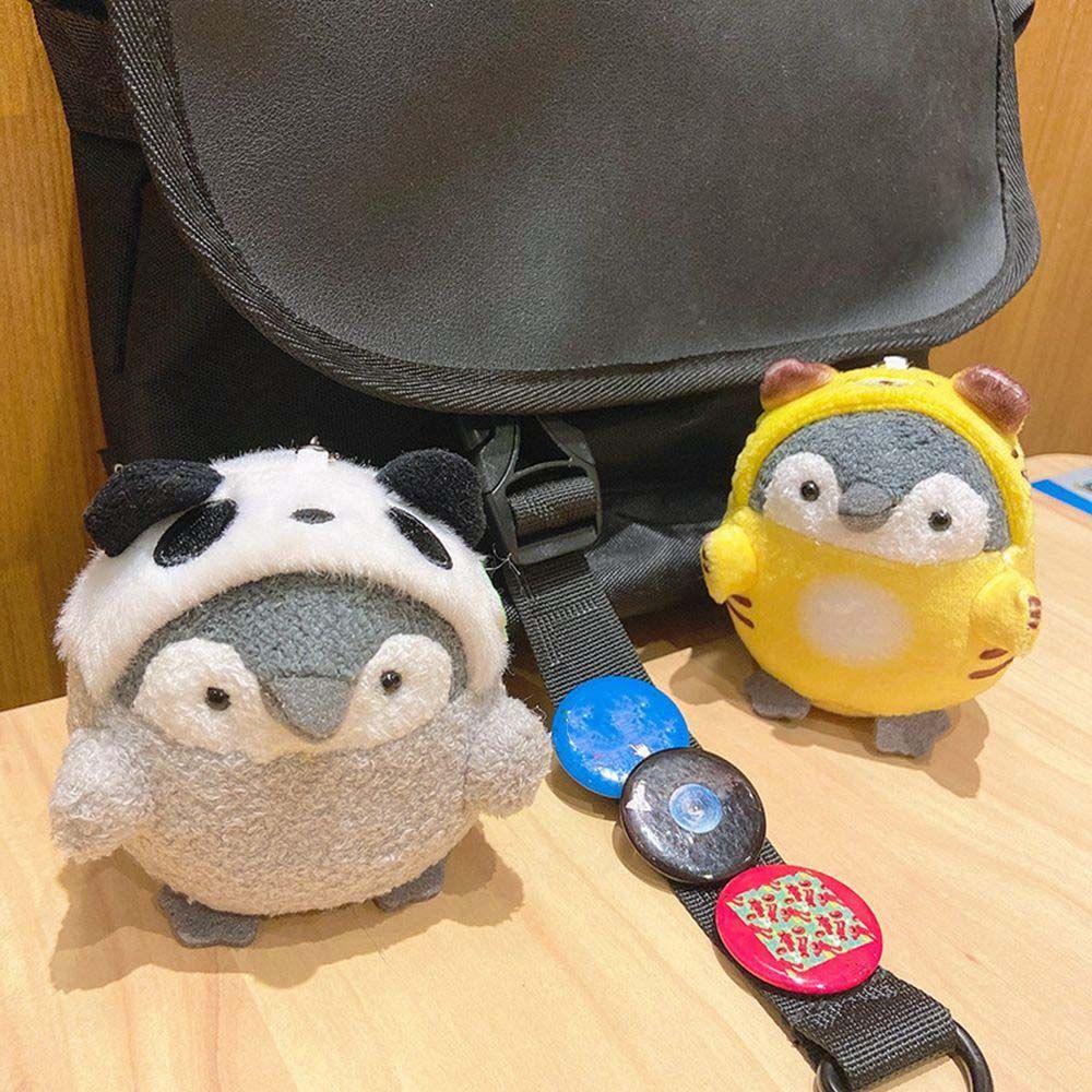 Móc Khóa Hình Chim Cánh Cụt Nhồi Bông Độc Đáo Giá Đỡ