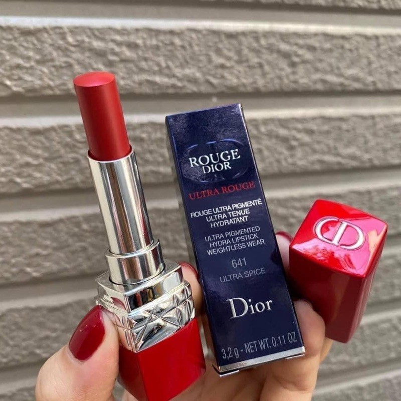 Son Dior 641 Ultra Spice (Đỏ Nâu)– Ultra Rouge Vỏ Đỏ