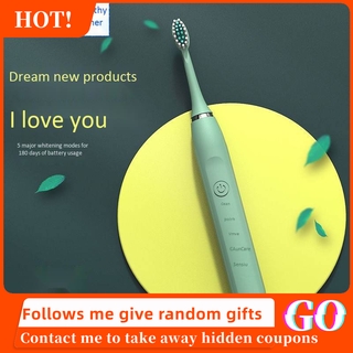 Nam Cực Bàn chải đánh răng điện Nam và nữ Người lớn Nhà có thể sạc lại Âm thanh tự động Wave Soft Hair Whitening Cặp đôi không thấm nước