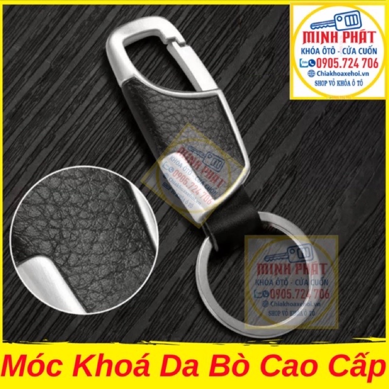 Móc Chìa Khoá Inox Day Da Bò cho Khoá ô tô