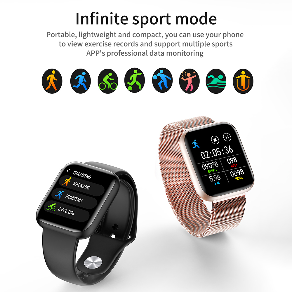 [ Smart Watch ] Đồng hồ thông minh smartwatch i5Plus đẹp như apple watch màn hình cảm ứng chống nước nghe gọi nhắn tin đo sức khỏe thể thao
