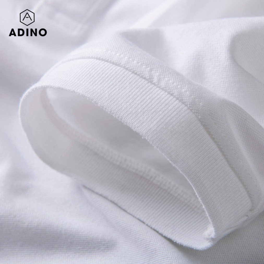 áo polo nam trơn ADINO chất cotton cao cấp cổ bẻ,có cổ tay lỡ 12 #polonam
