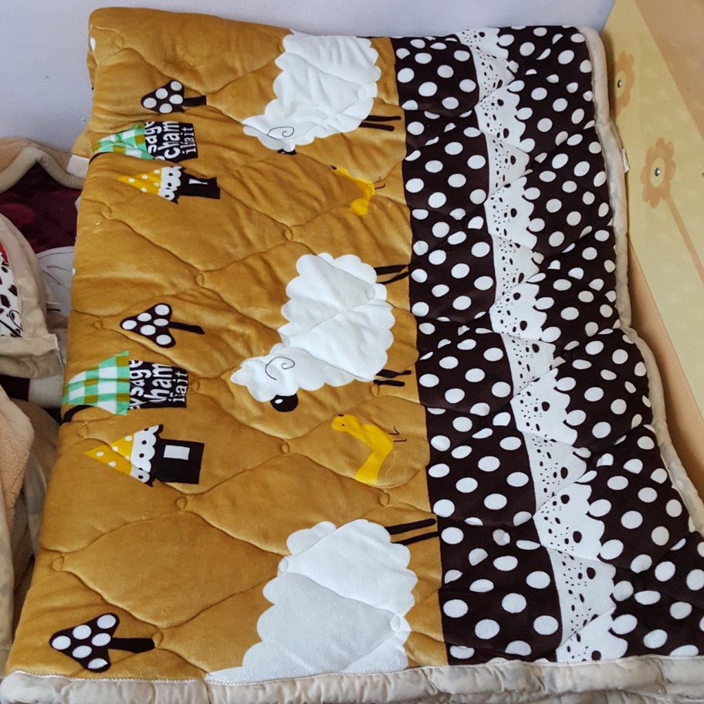 [Rẻ Vô Địch] Chăn Lông Cừu Mùa Đông Siêu Ấm - Hàng Cao Cấp Dày Dặn 3 Lớp [ m9x2m3 ]