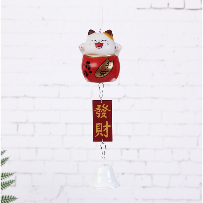 Chuông gió MÈO MAY MẮN TÀI LỘC trang trí siêu dễ thương