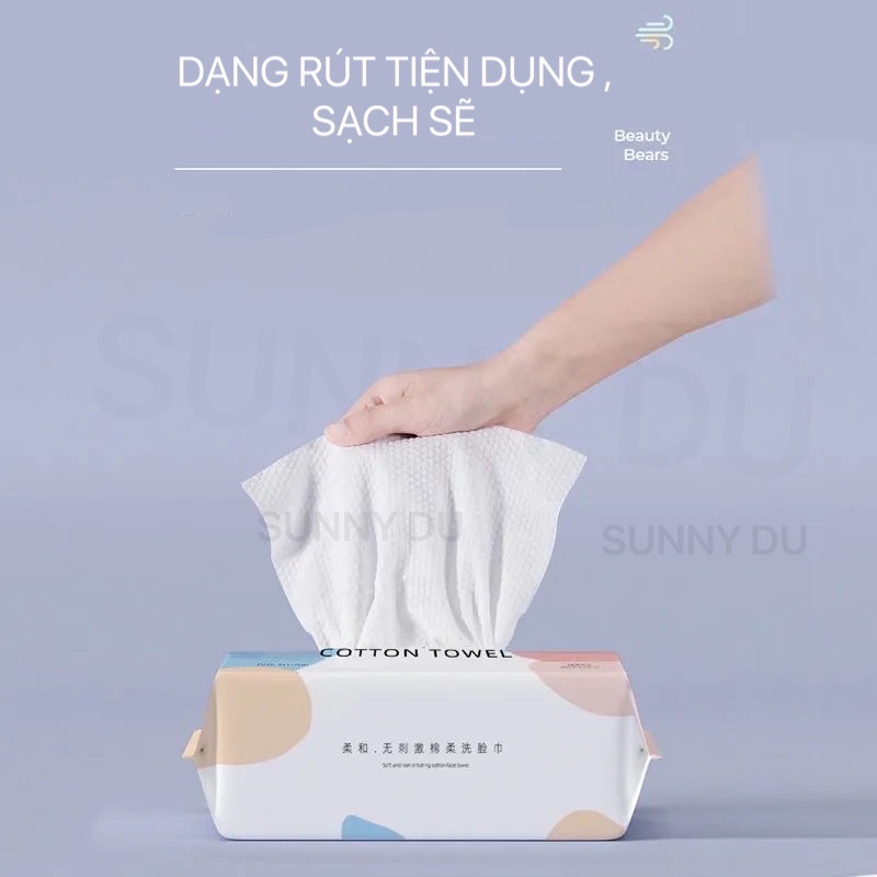 GIẤY LAU MẶT KHÔ MỀM DAI KHÔNG MÙI CAO CẤP DẠNG GÓI SUNNY DU , MỀM MỊN AN TOÀN CHO DA GLMG01.01