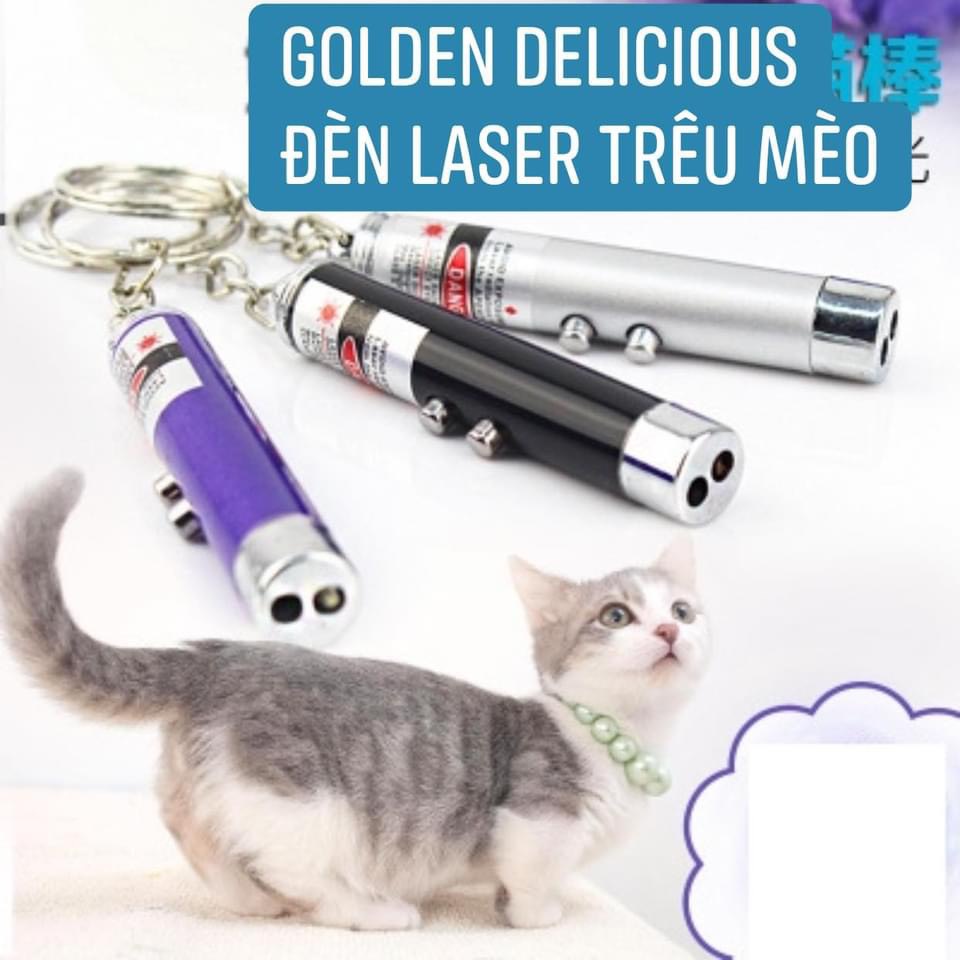 [Mã 55FMCGSALE1 giảm 10% tối đa 40K đơn 250K] Đèn Laser Đồ Chơi Trêu Mèo Vui Nhộn (Đã Kèm Pin)