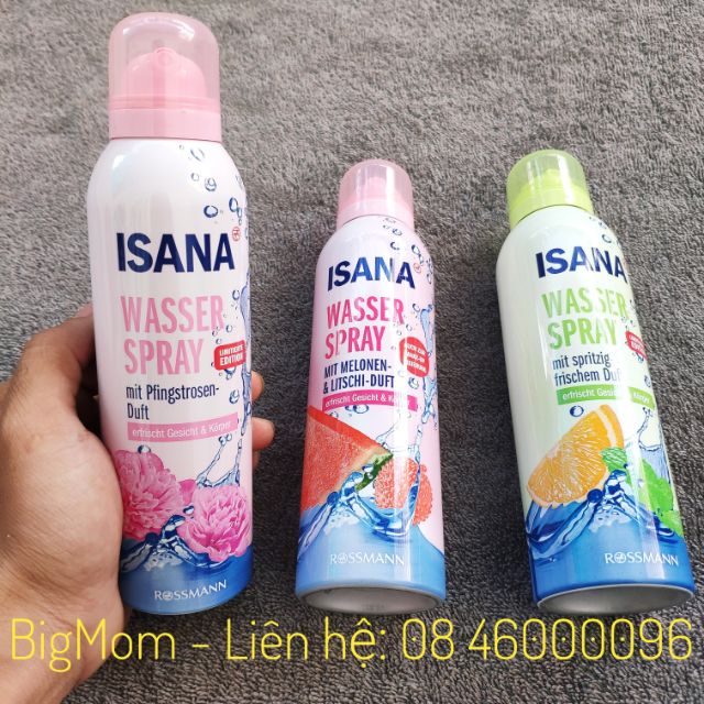 XỊT KHOÁNG ISANA 150ML