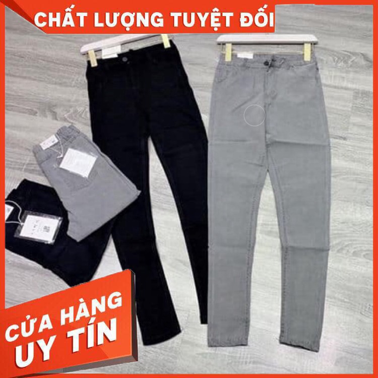Quần Jeans Giấy Dạng Skin Tregging thon gọn chân - Quần Skinny 2 màu - Hàng nhập khẩu