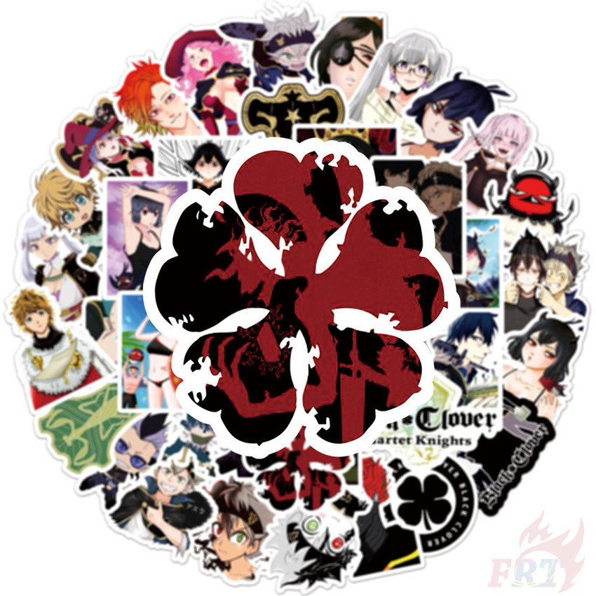 Bộ 50 cái decal dán trang trí hình anime Asta Noell Silva trong anime chống nước DIY