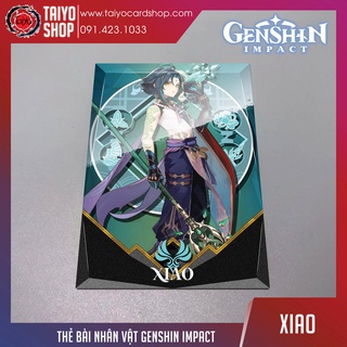 Thẻ bài sưu tầm card custom bánh xốp Genshin Impact Xiao