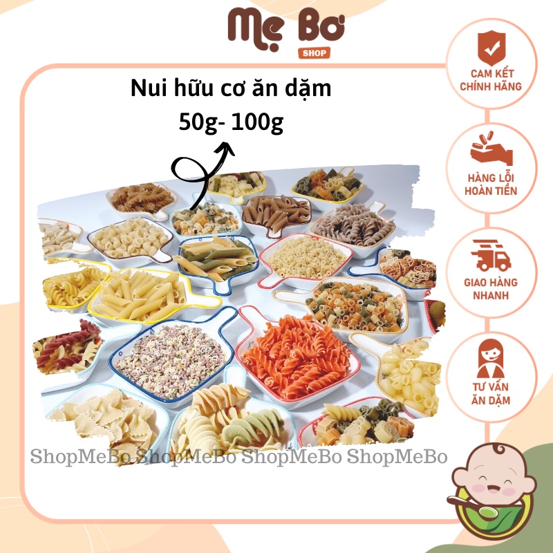 NUI HỮU CƠ CHO BÉ ĂN DẶM GÓI NHỎ 50g 100g