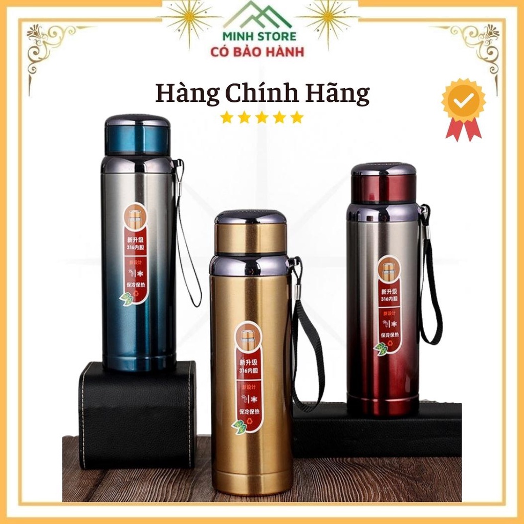 Bình giữ nhiệt cao cấp inox 1000ml bình nước giữ nhiệt