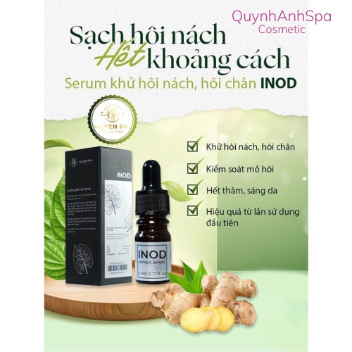 Hôi nách Huyền Phi INOD 5ml Quynhanhspa  giúp vùng nách luôn khô thoáng sạch sẽ