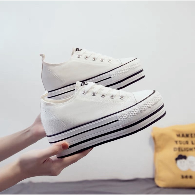 Giầy độn đế cao 8cm form gọn tôn dáng sẵn lẻ size