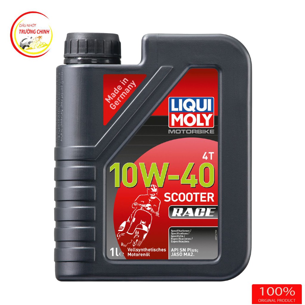 [Mã LT50 giảm 50k đơn 250k] Nhớt Liqui Moly Scooter Race 10W40 dành cho xe ga