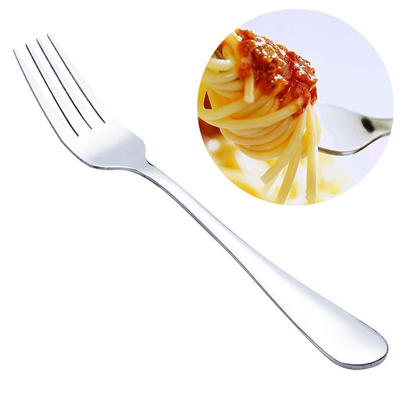 1 Muỗng / Nĩa Cán Dài Bằng Thép Không Gỉ