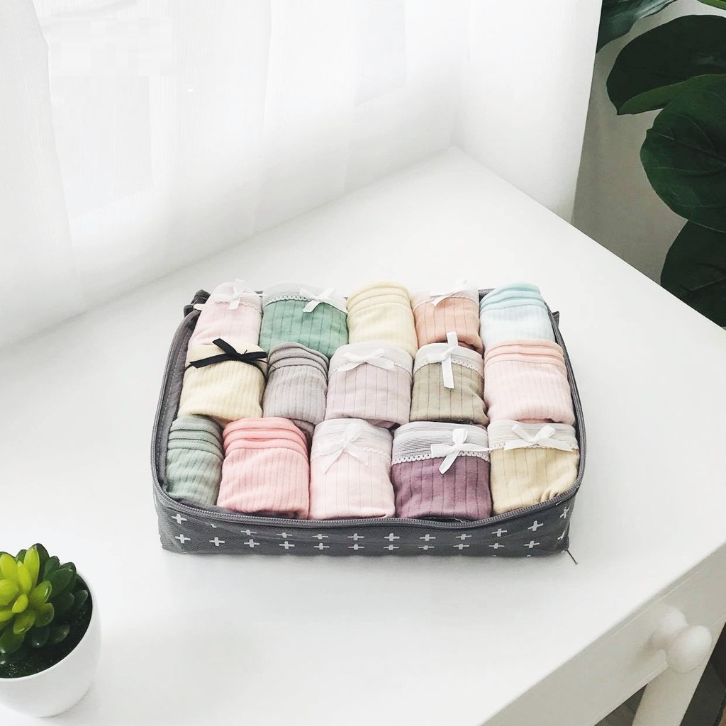 Túi du lịch có dây kéo Ollyhome, Túi đựng quần áo du lịch, Túi đựng đồ lót, Túi đựng đồ trang điểm, mỹ phẩm du lịch