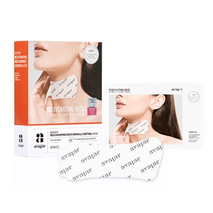 Mặt nạ kiểm soát nếp nhăn vùng cổ trẻ hóa AVAJAR Làm trắng da V line Chăm sóc da Nâng cơ chống lão hóa