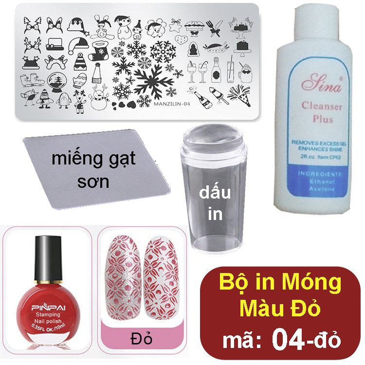 Bộ Khuôn in hình lên Móng Tay,móng chân làm nail thật dễ (mã 04)