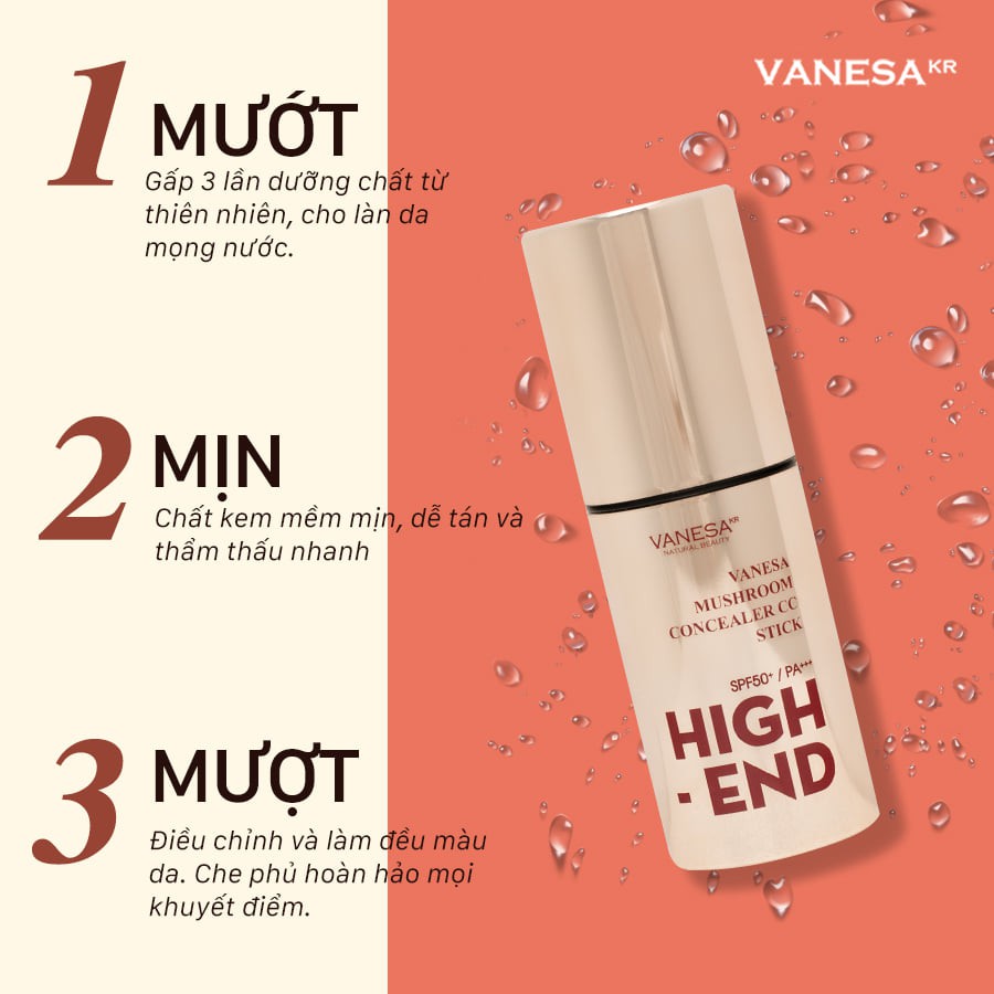 Kem nền che khuyết điểm phiên bản 2021 độ che phủ cao Vanesa CC High End chống nắng, chống thấm, dưỡng ẩm | BigBuy360 - bigbuy360.vn